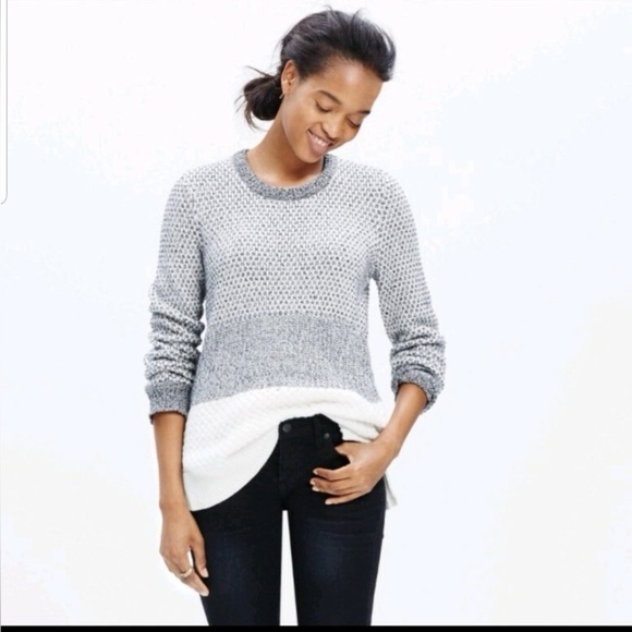 Madewell Checkpoint Textured Sweater - Picture 1 of 9
